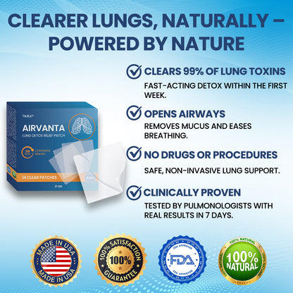 Timilk® AirVanta Lung Detox Relief Patch (A)
