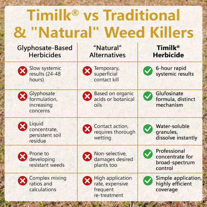 🏆 Official Store |Timilk® Pro Strength 2-in-1 Herbicide: Fast   Acting Results on   Glyphosate-Resistant   Weeds